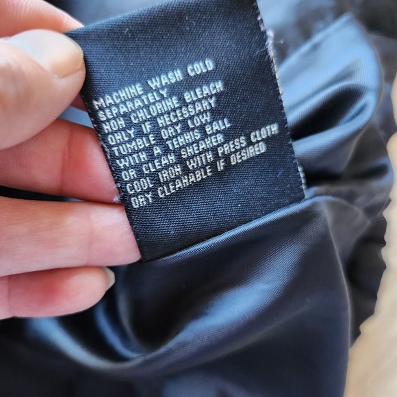 I Madison Expedition Down Puffer Hooded Jacket Ruffle Zip Black - Picture 10 of 10